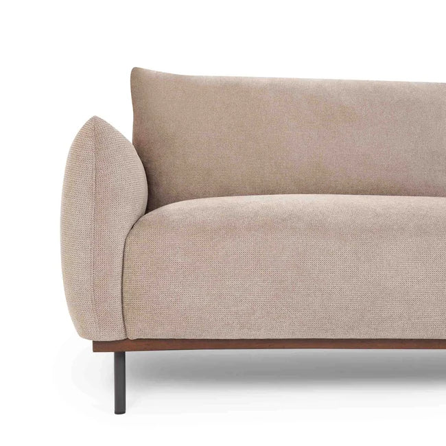 Greige Textured 3 Seater Couch