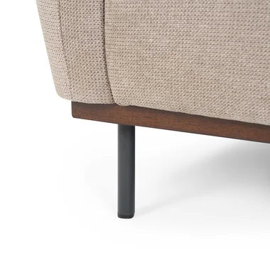 Greige Textured 3 Seater Couch