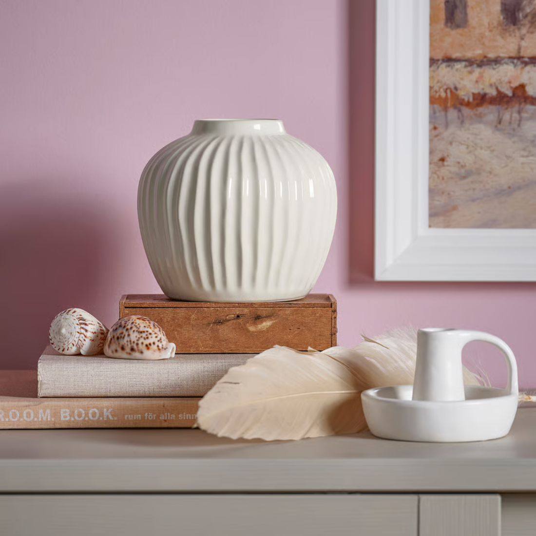White Ceramic Vase