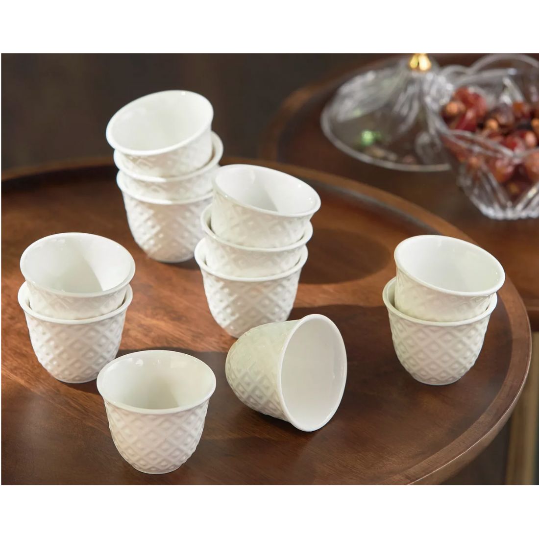 10-Piece Porcelain Arabic Coffee Cup Set