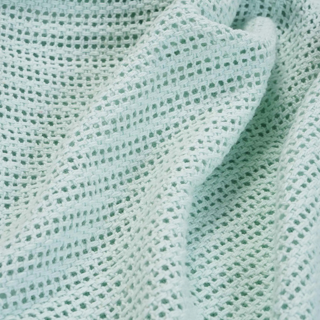 Mint Green Mesh Baby Blanket
