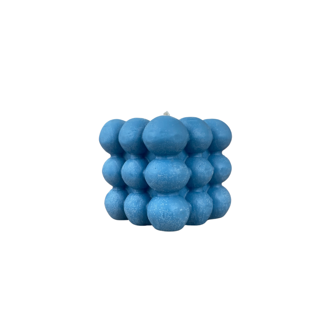 Blue Spheric Cube Candle