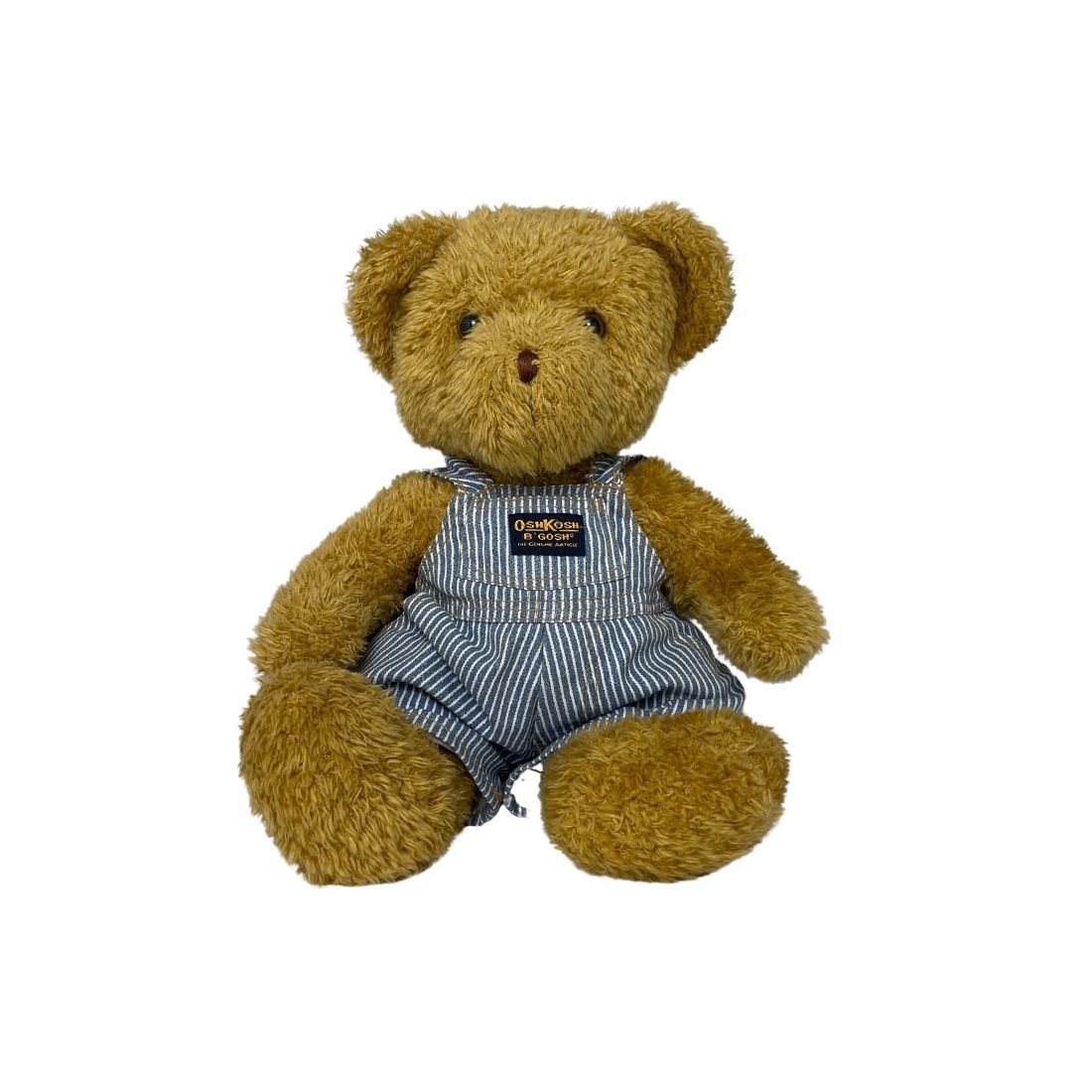 Brown Plush Bear in Dungarees