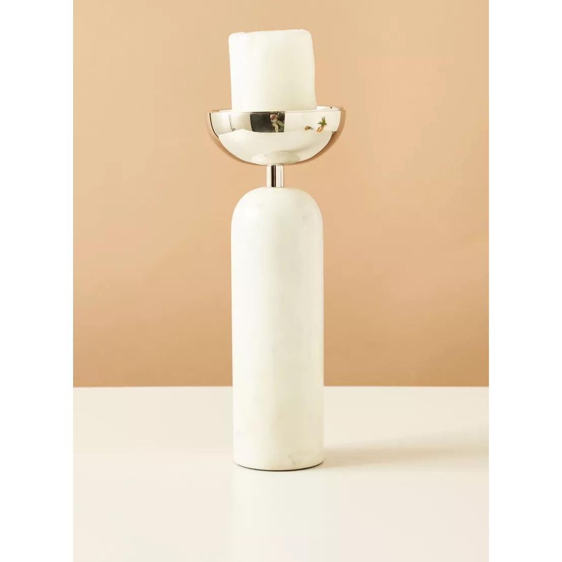 Stone Pillar Candle Holder