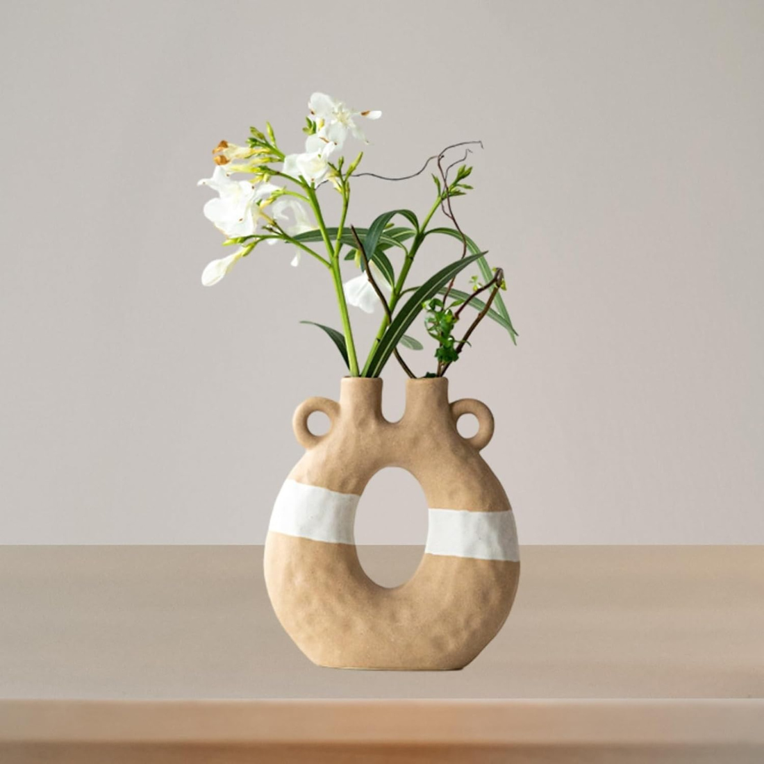 Duo Colored Ceramic Vases