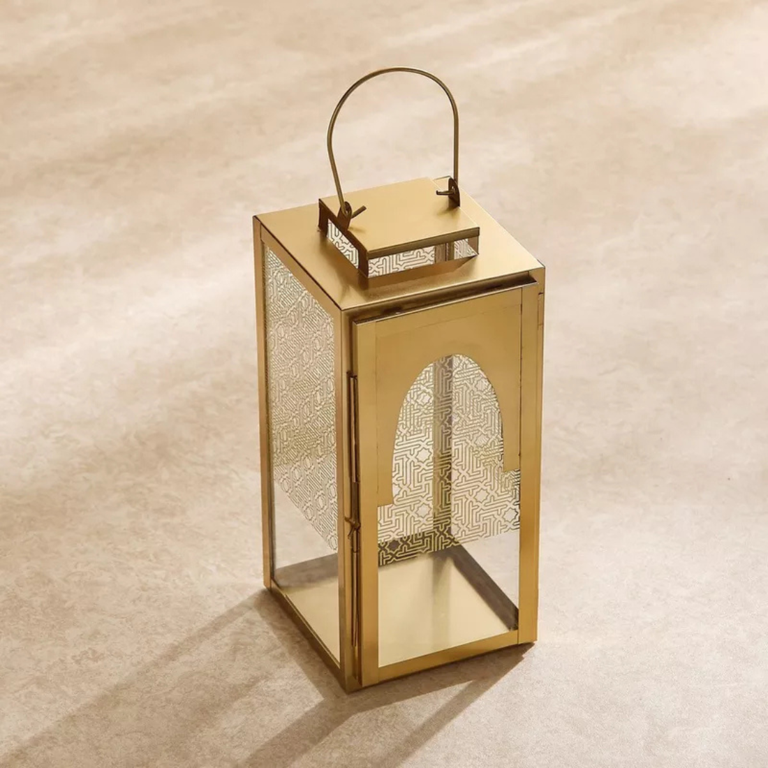 Gold Mirage Clear Lantern