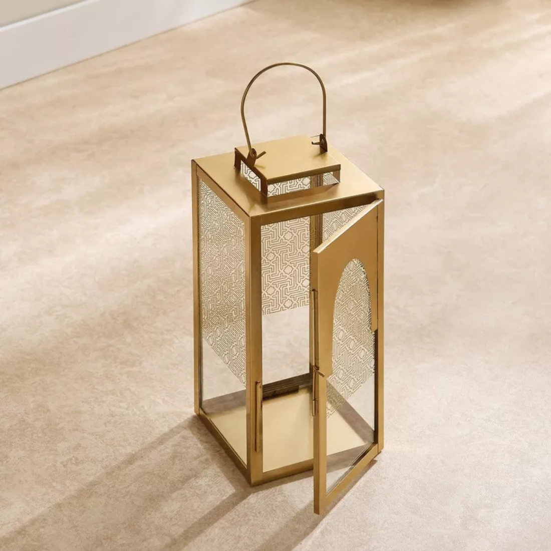 Gold Mirage Clear Lantern