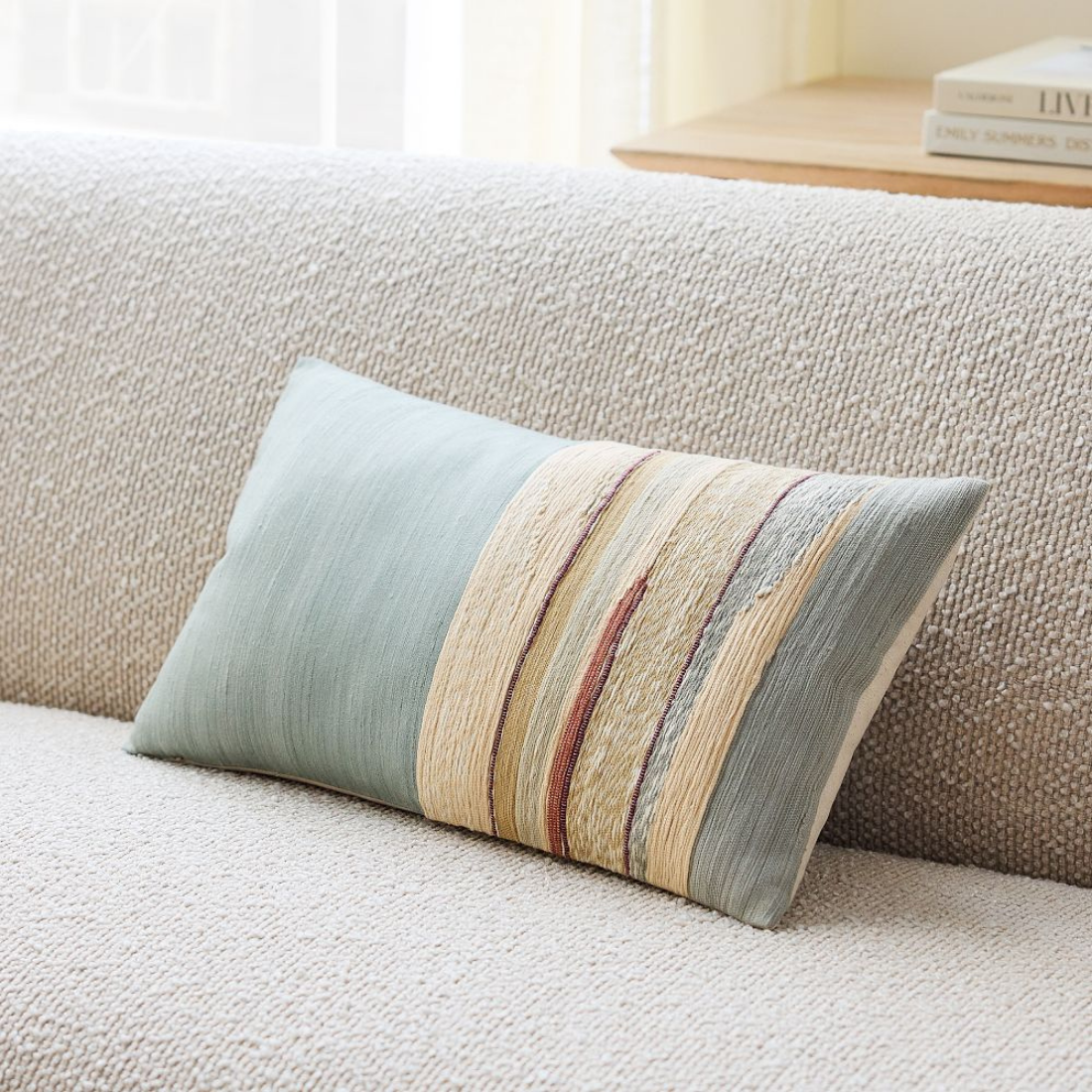 Textured Mint Green Cushion