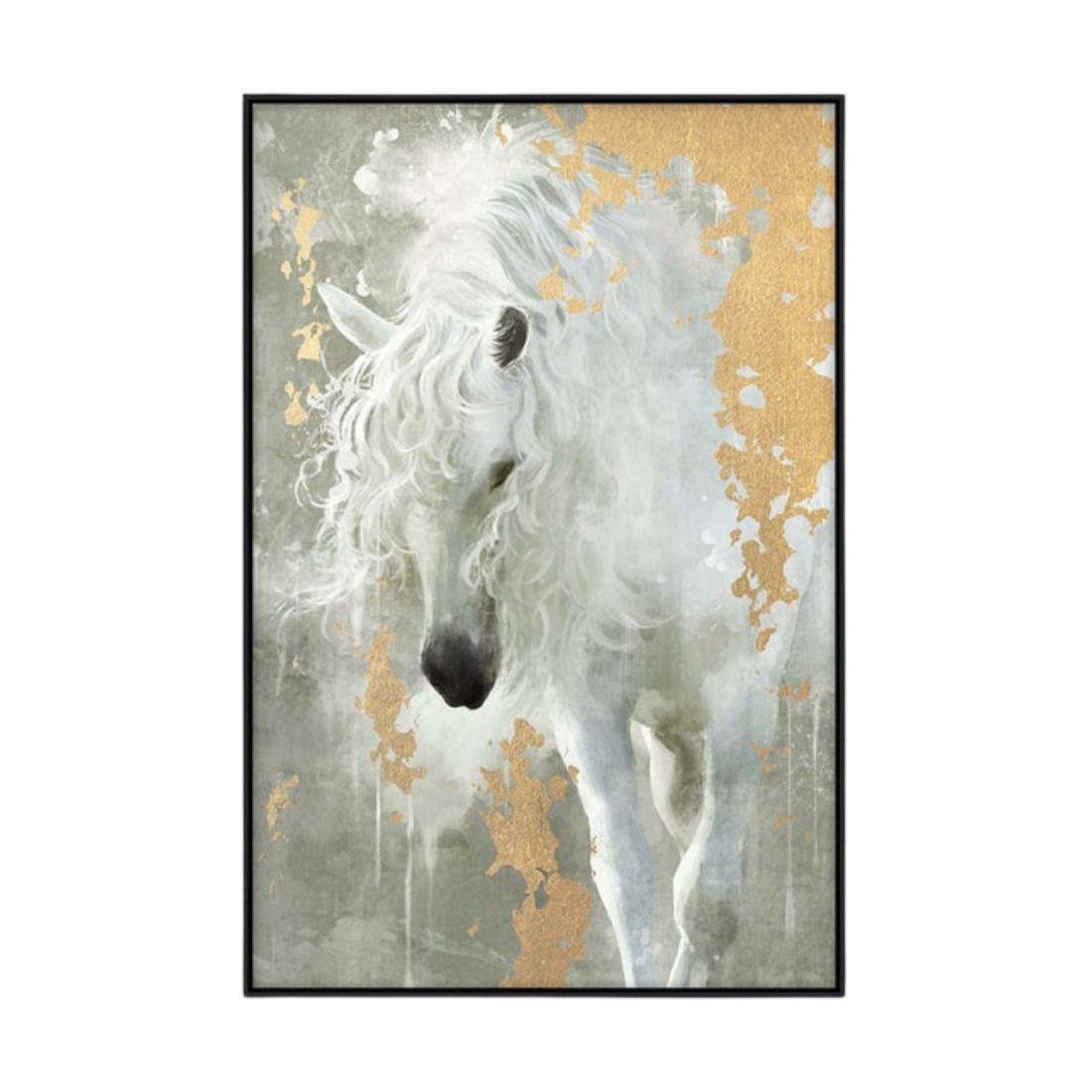 Black Framed Horse Wall Art