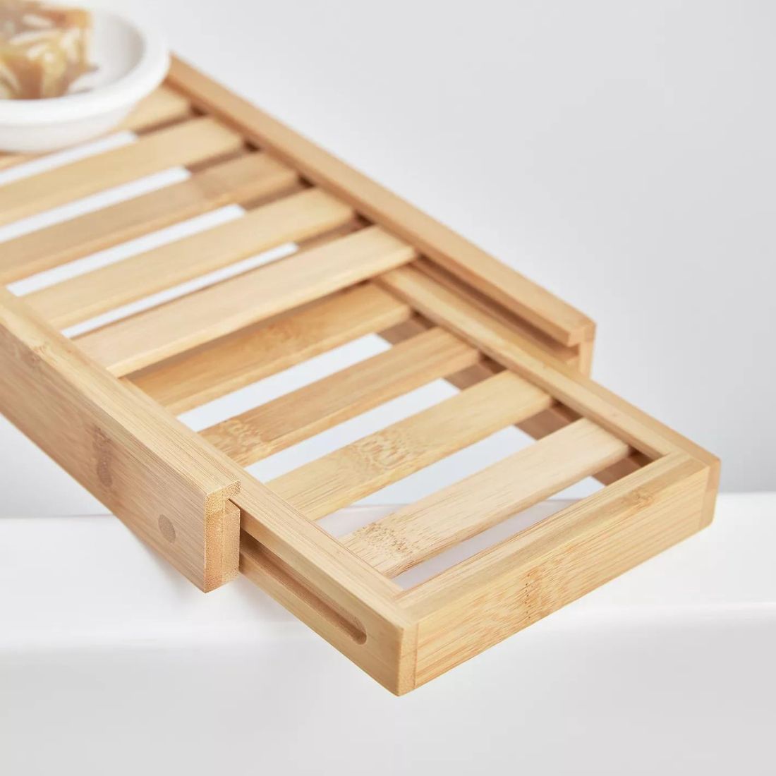 Wooden Expandable Bathtub Tray