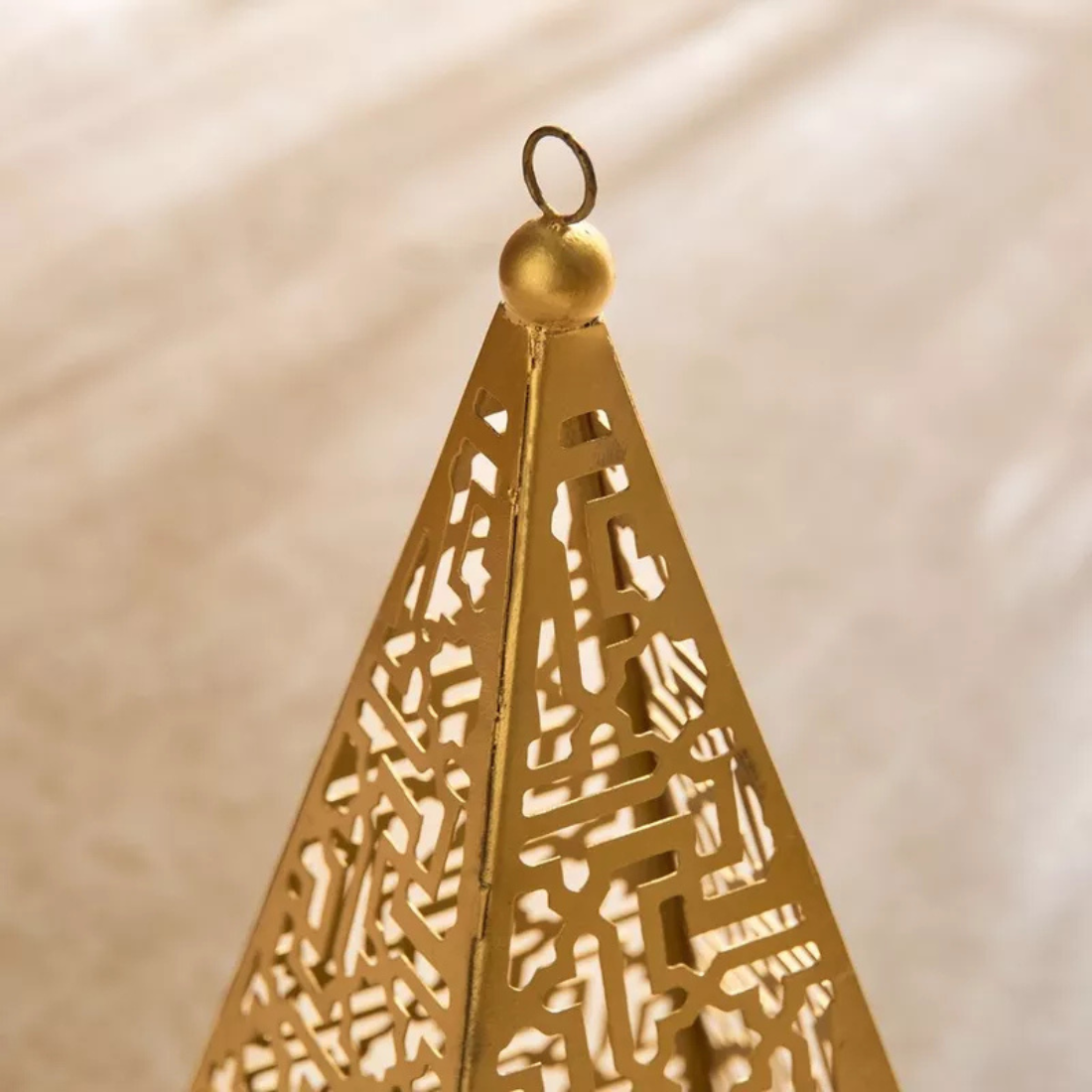 Gold Pyramid Lantern