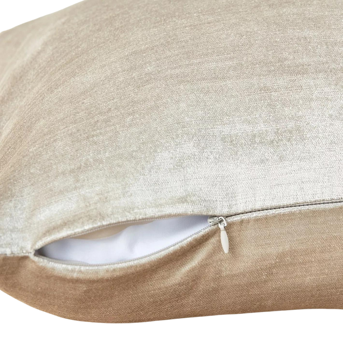 Silver Velvet Cushion Cover
