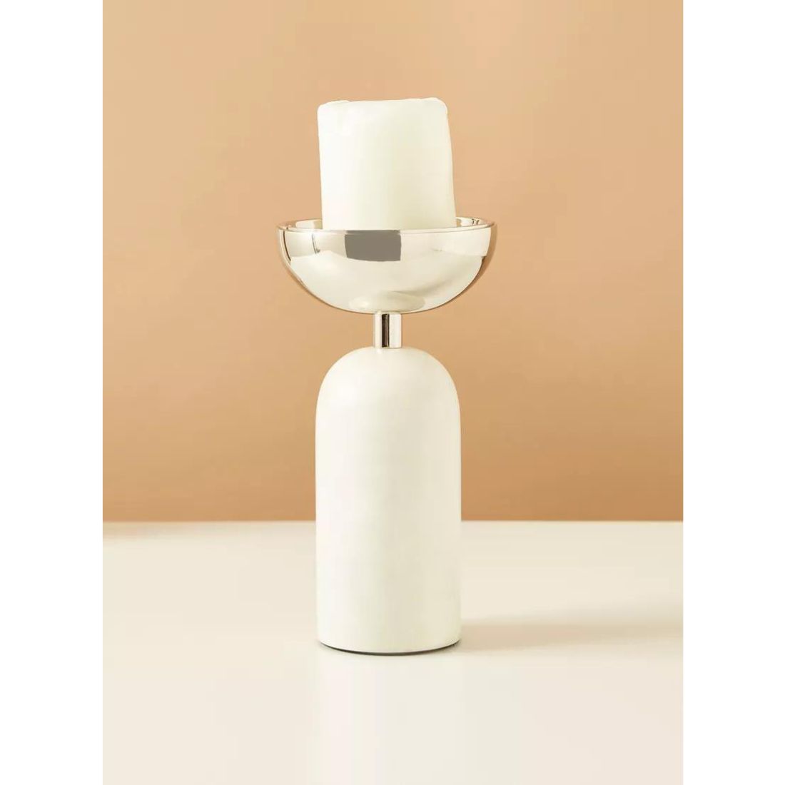 Stone Pillar Candle Holder