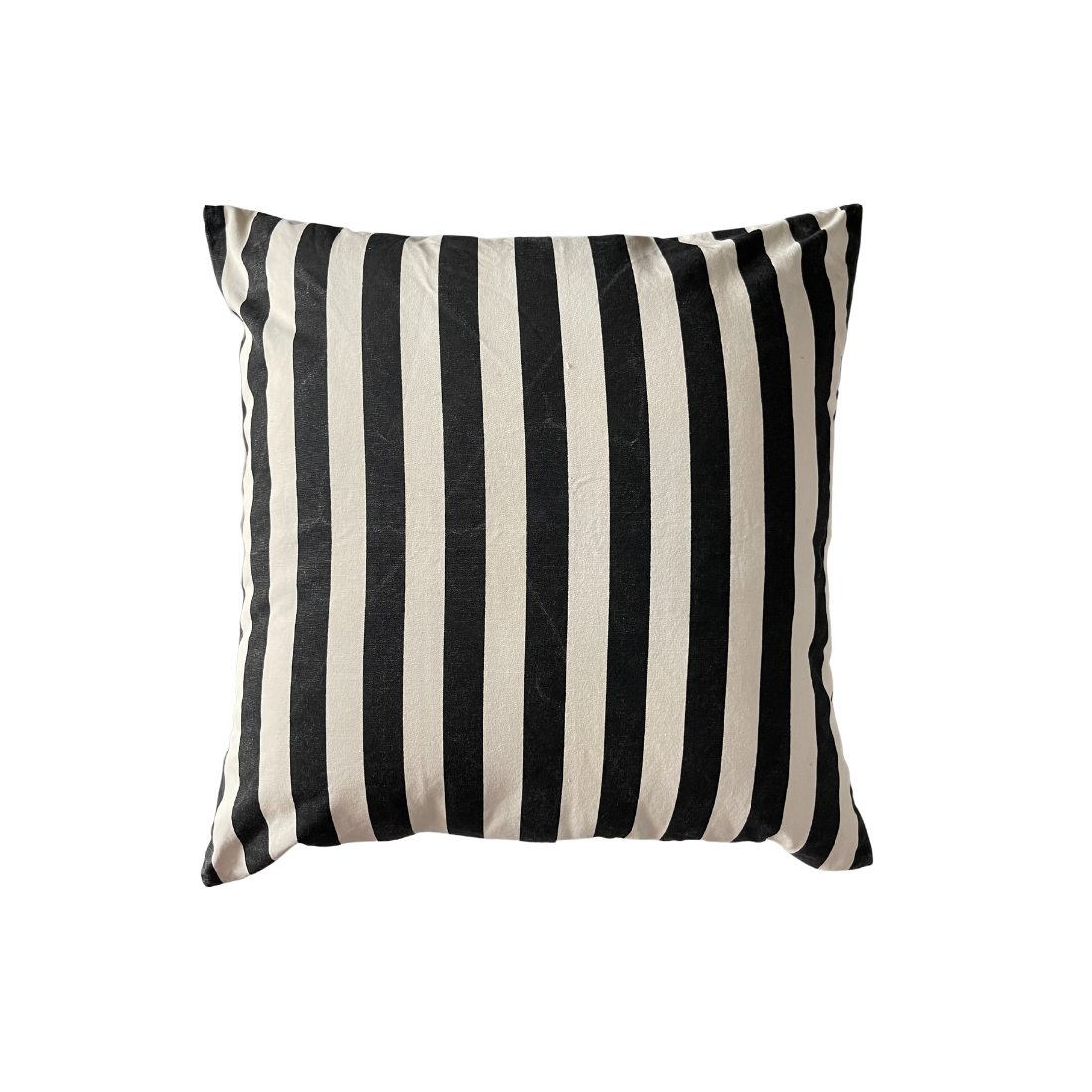 Black and White Striped Outdoor Cushion Cover
