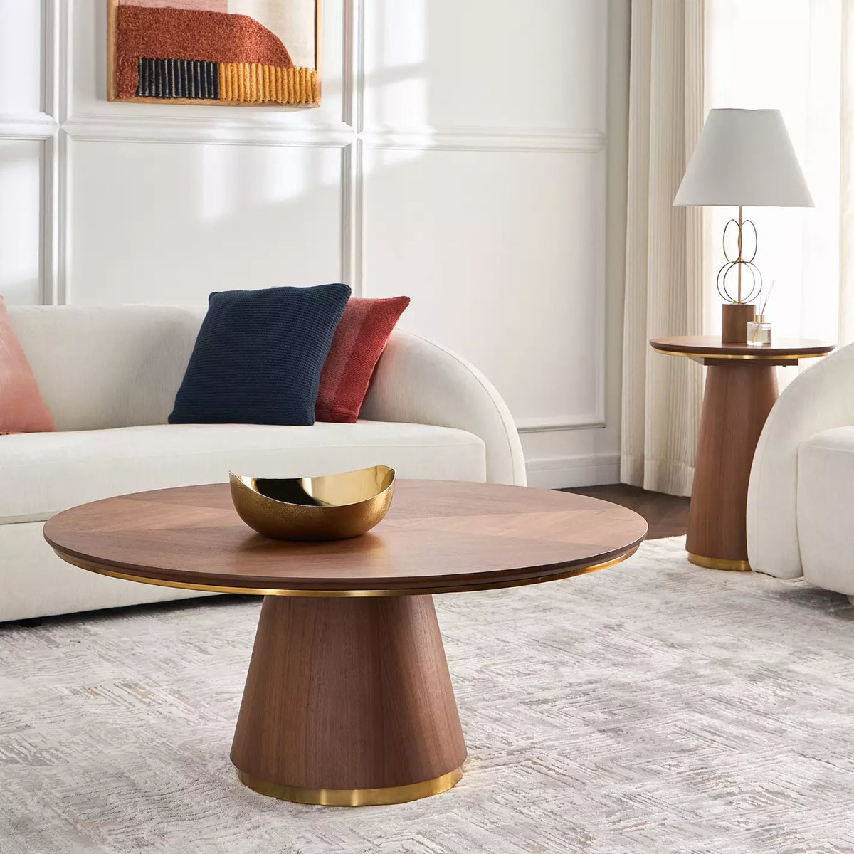 Wooden Round Coffee Table