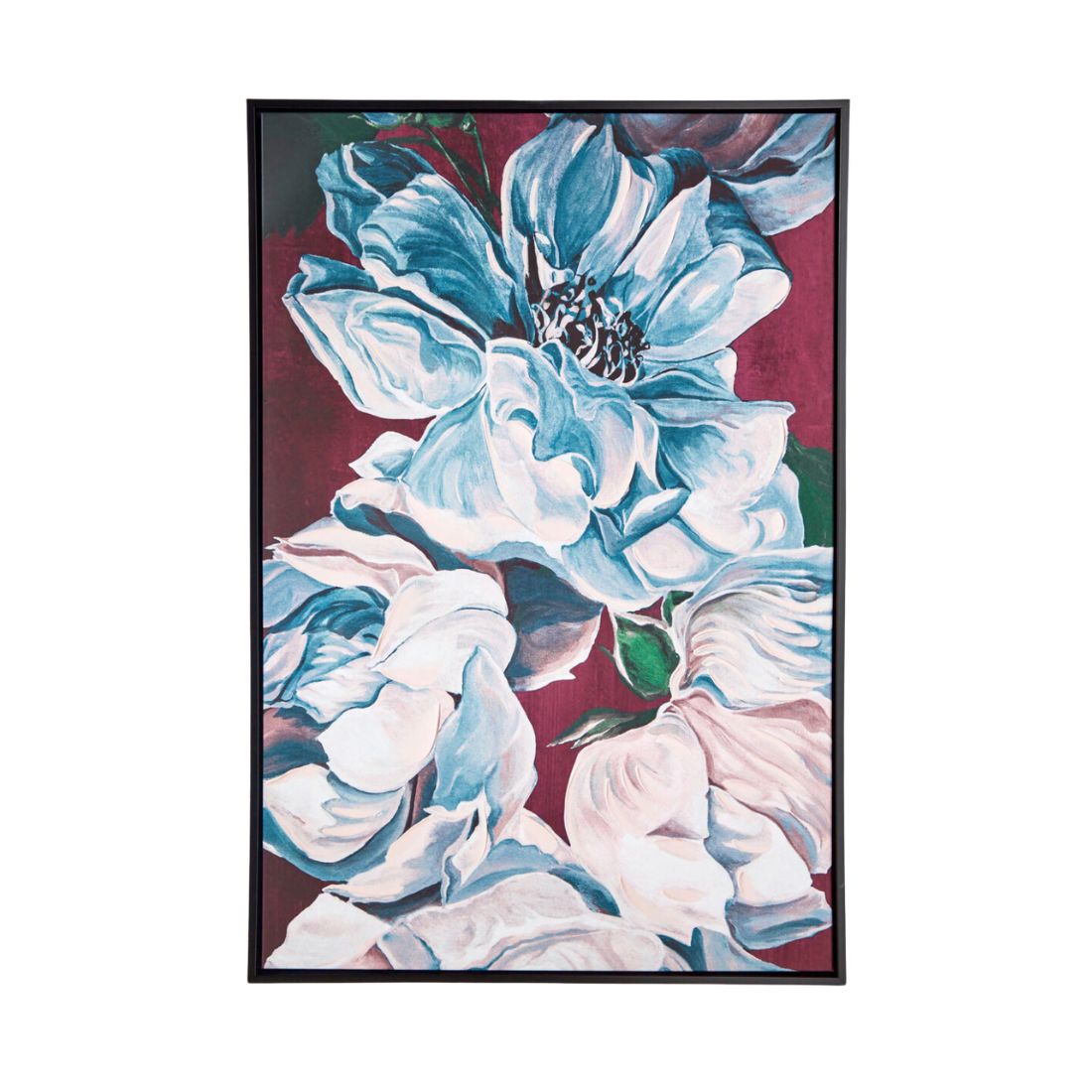 Black Framed Floral Artwork