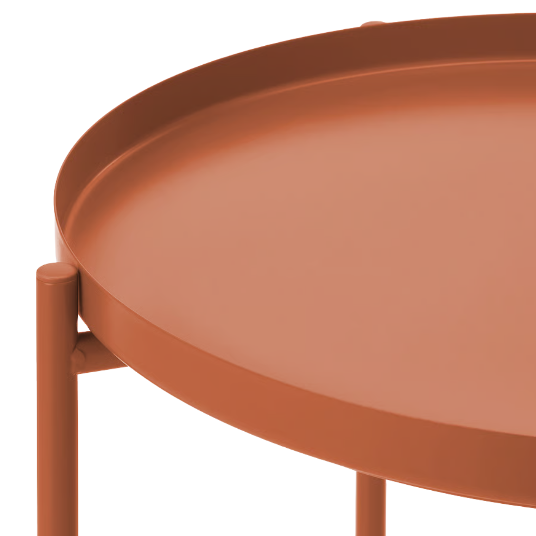 Orange Tray End Table