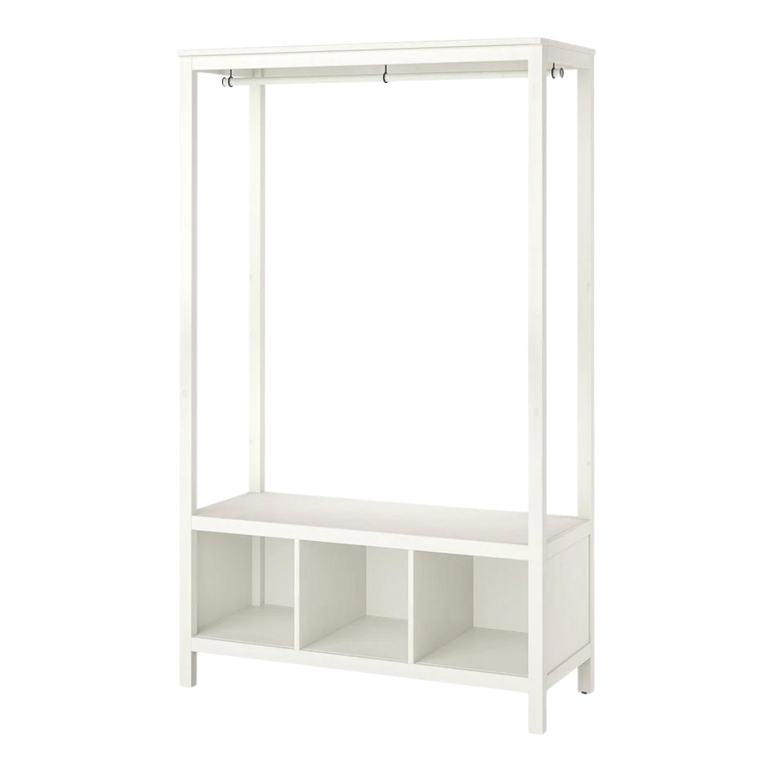 White Open Wardrobe Cabinet