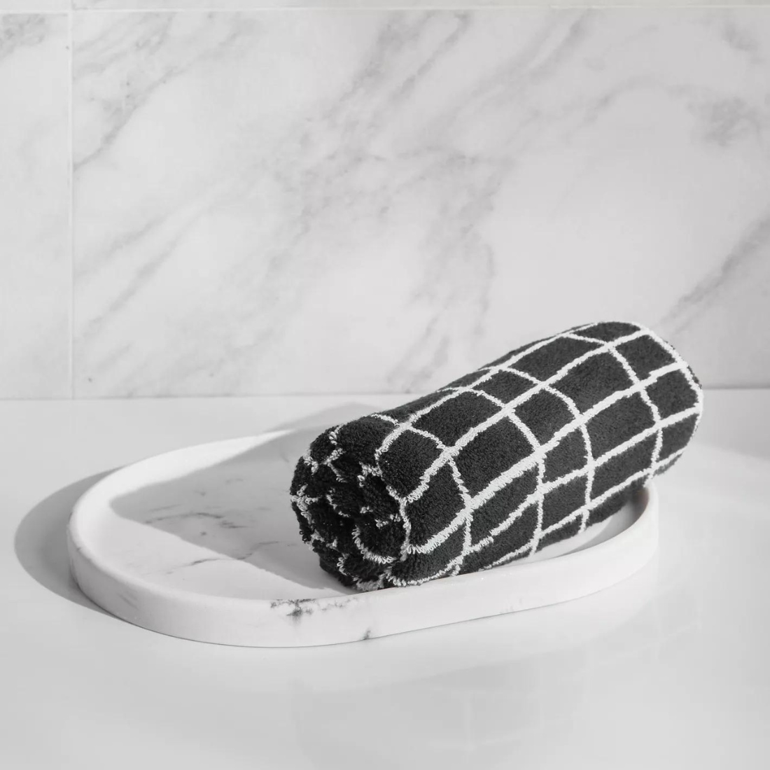 Marble Towel Tray