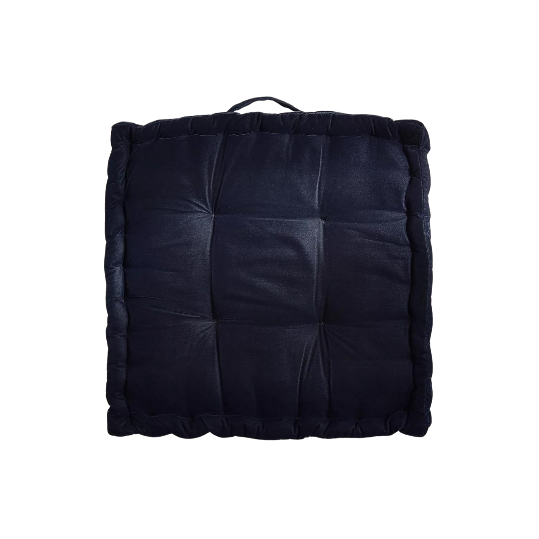 Navy Blue Velvet Floor Cushion