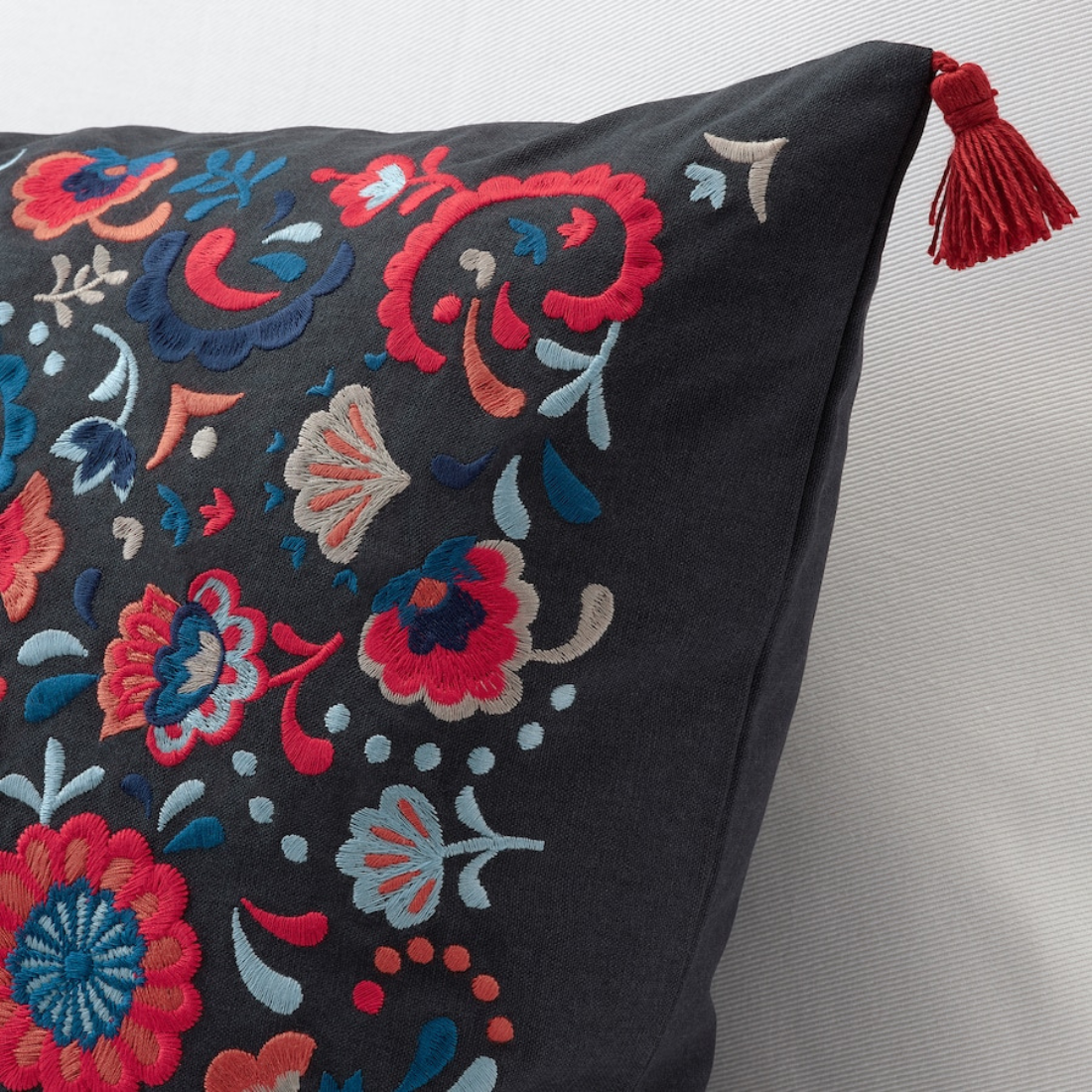 Rectangular Embroidered Throw Cushion