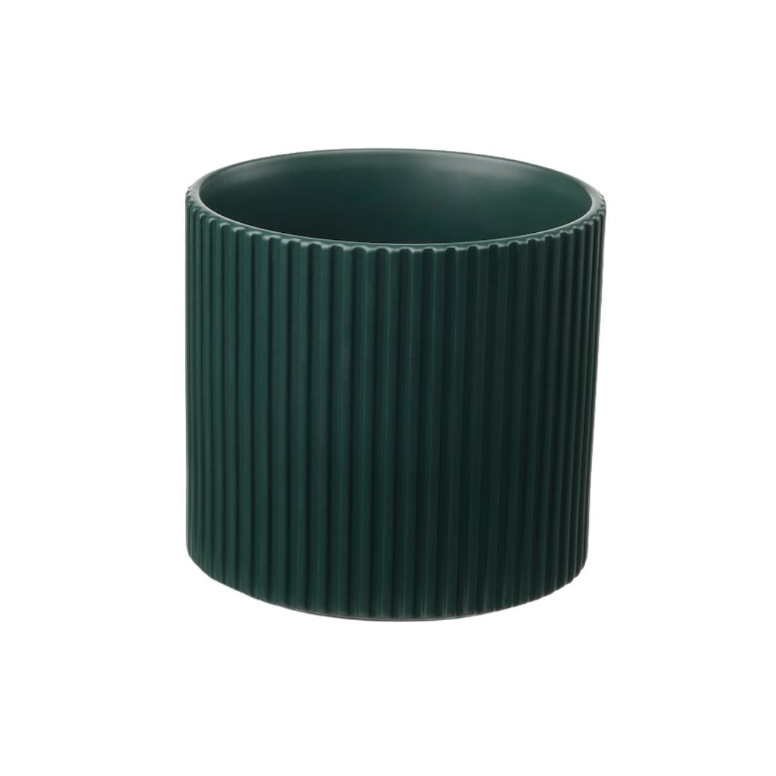Green Ribbed Pot