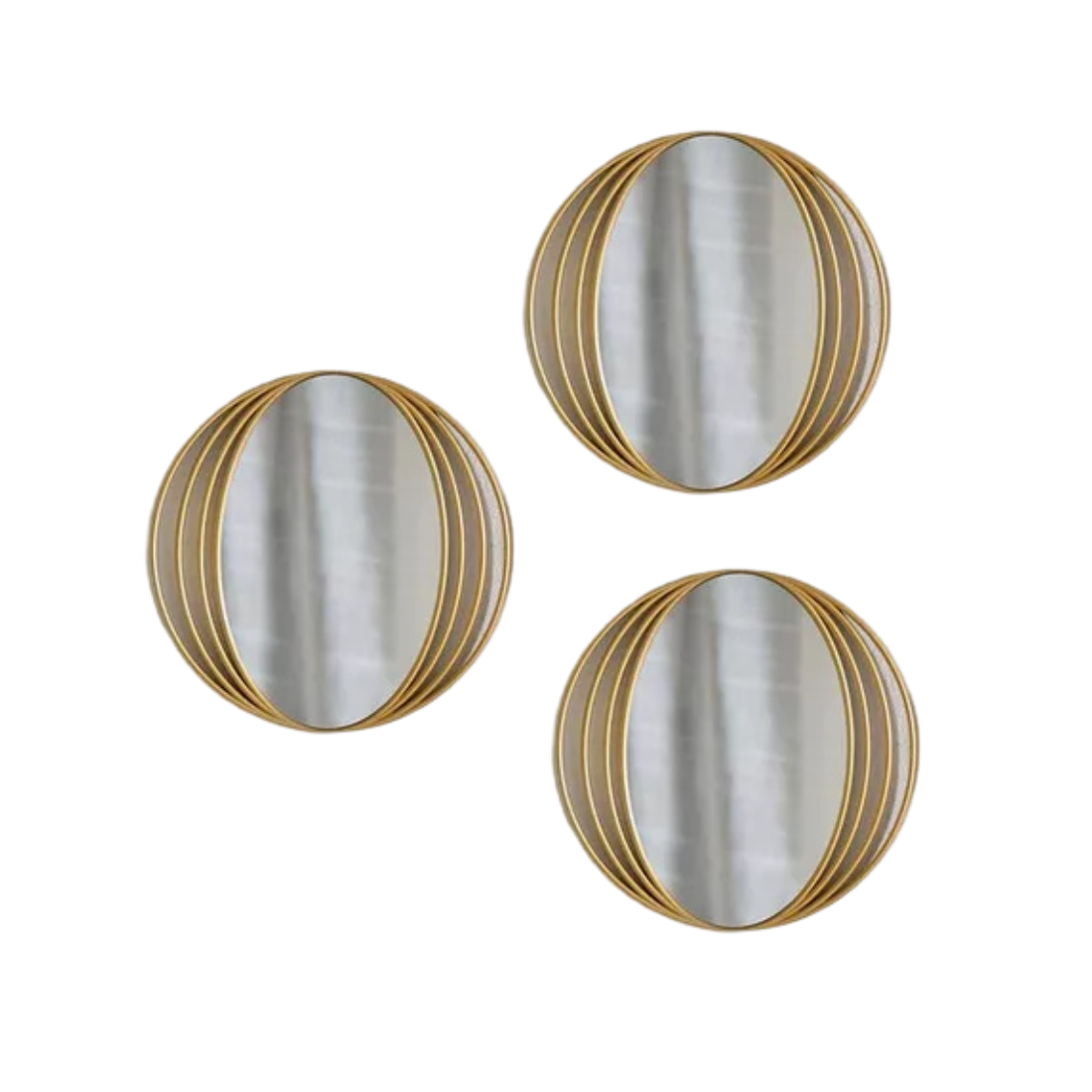 3 Piece Round Wall Mirror Set