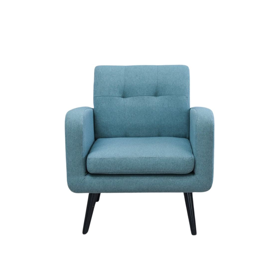 Blue Mid-Century Accent Chair