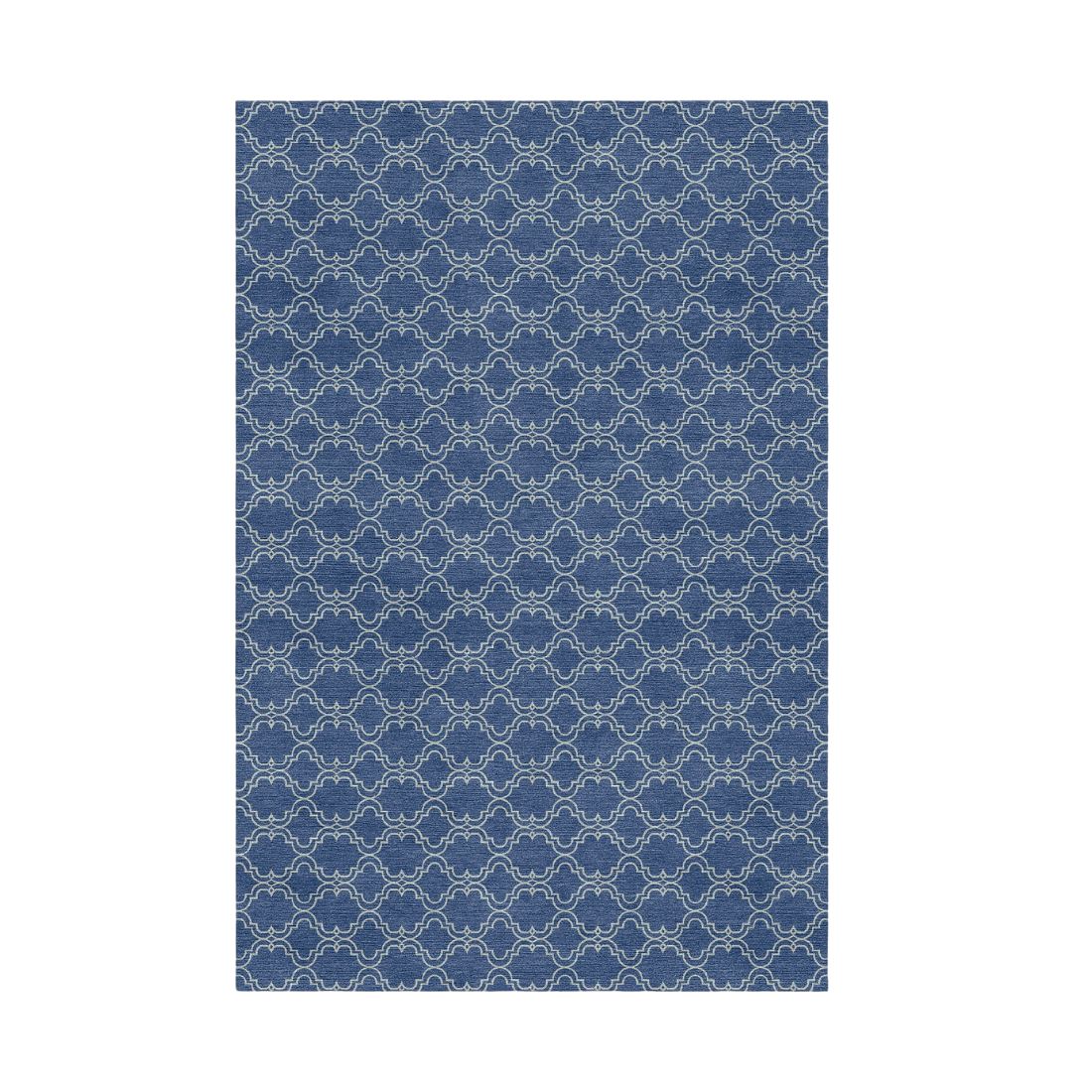 Moroccan Tile Inspired Wool Rug