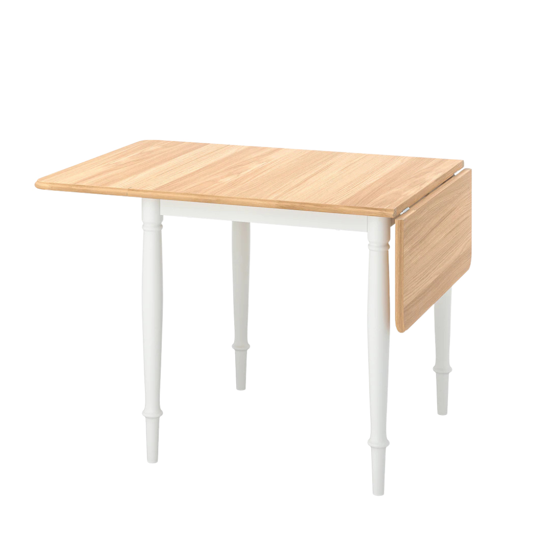 White/ Oak Foldable Table
