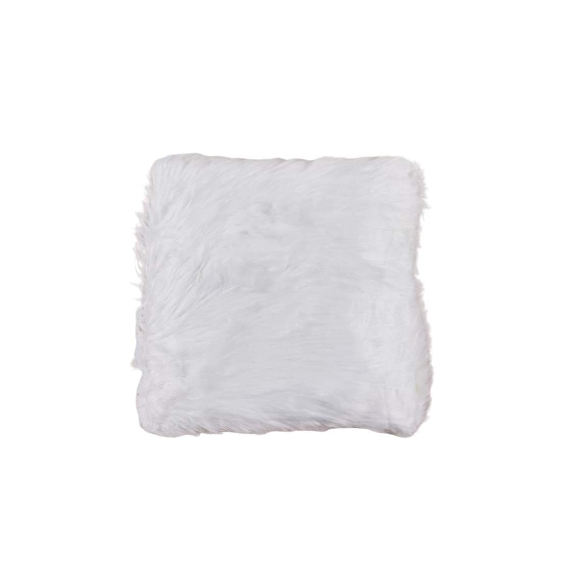 White Fur Cushion