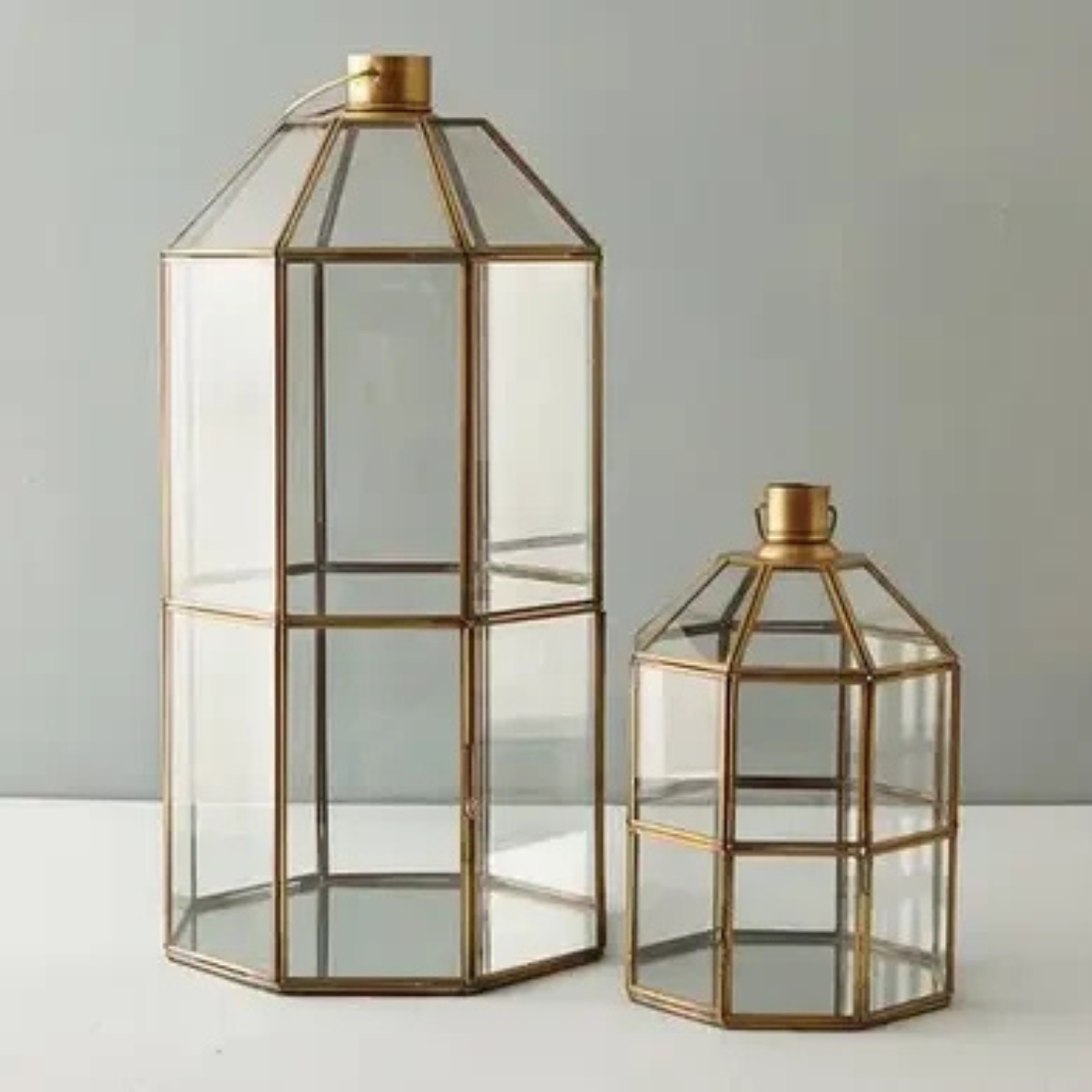 Glass Geometric Lantern