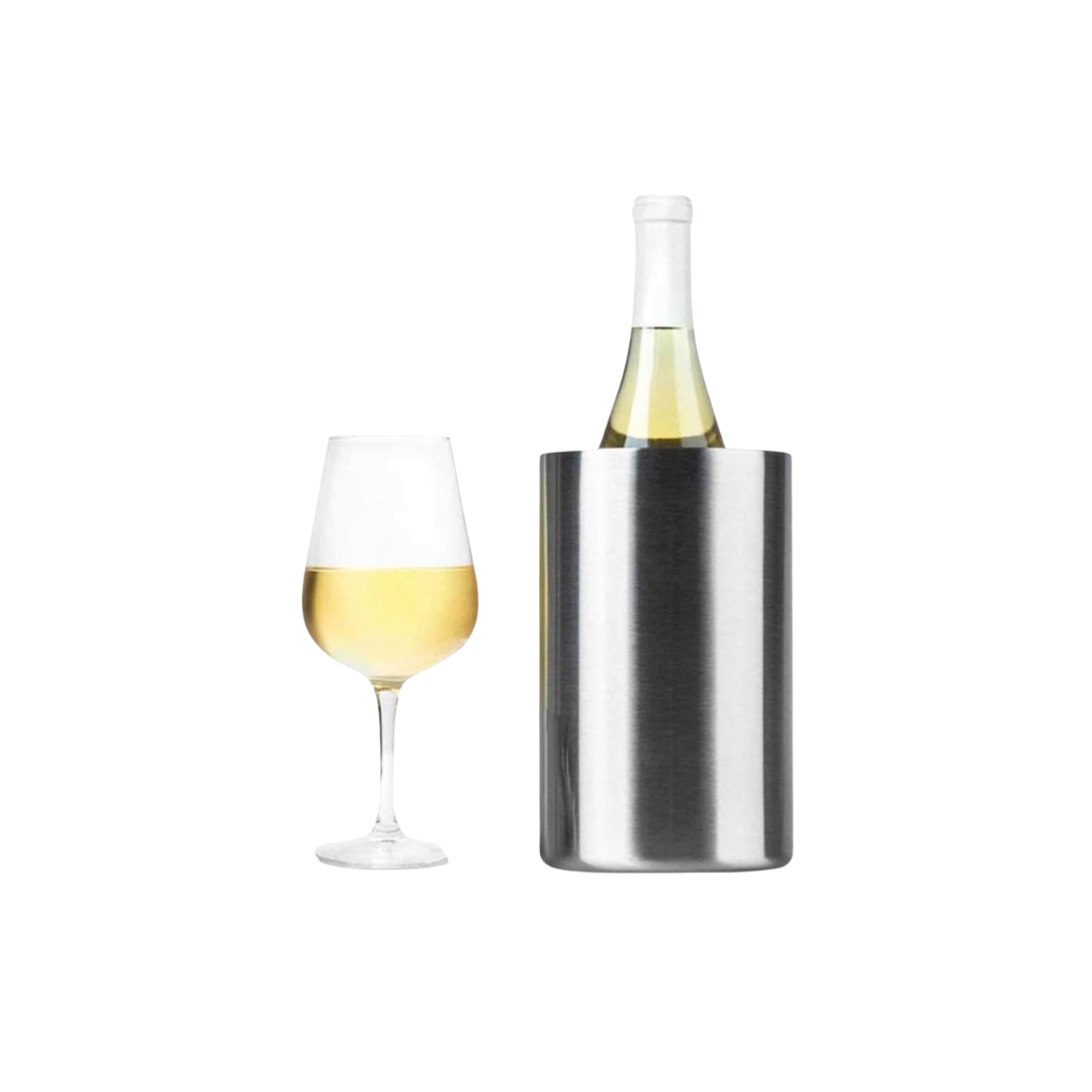 Silver Insulated Bottle Chiller