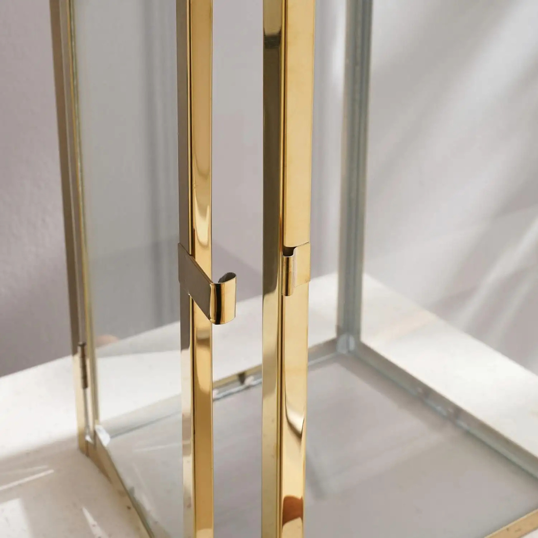 Hammered Brass Lantern