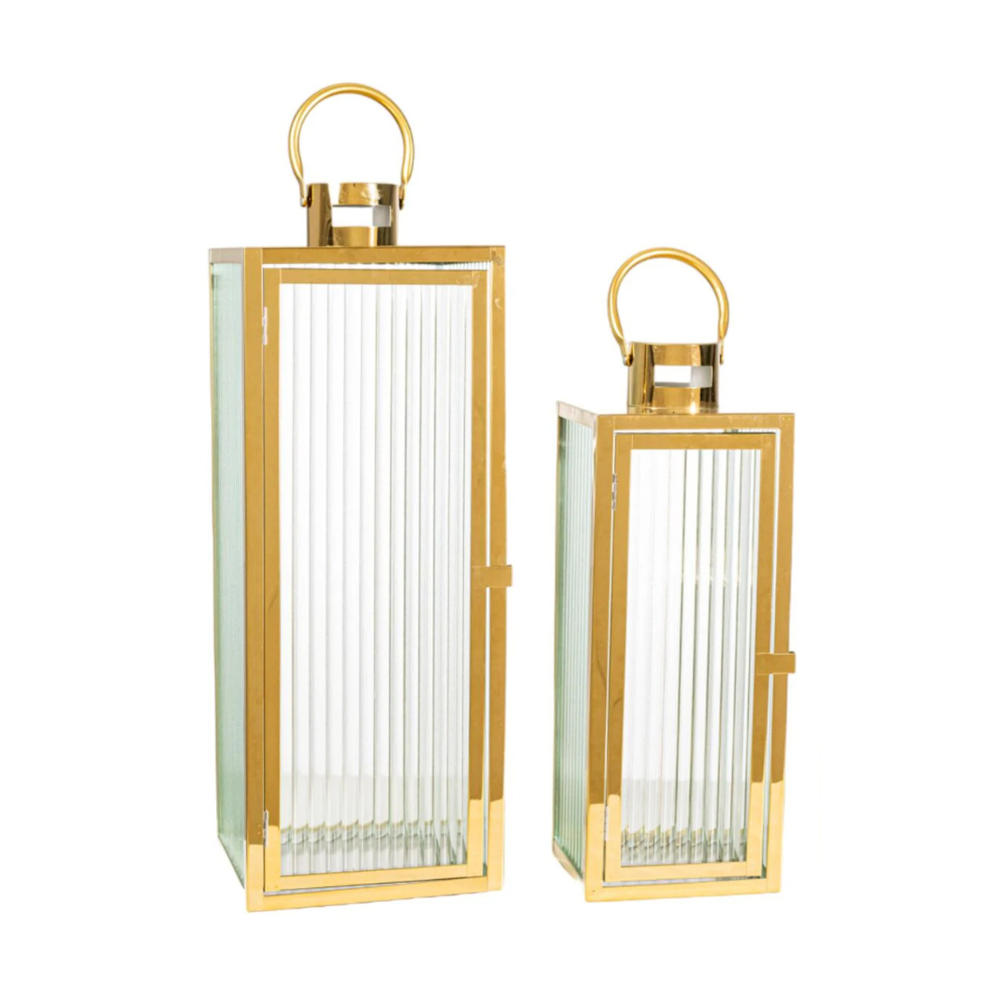 Rippled Glass Lantern