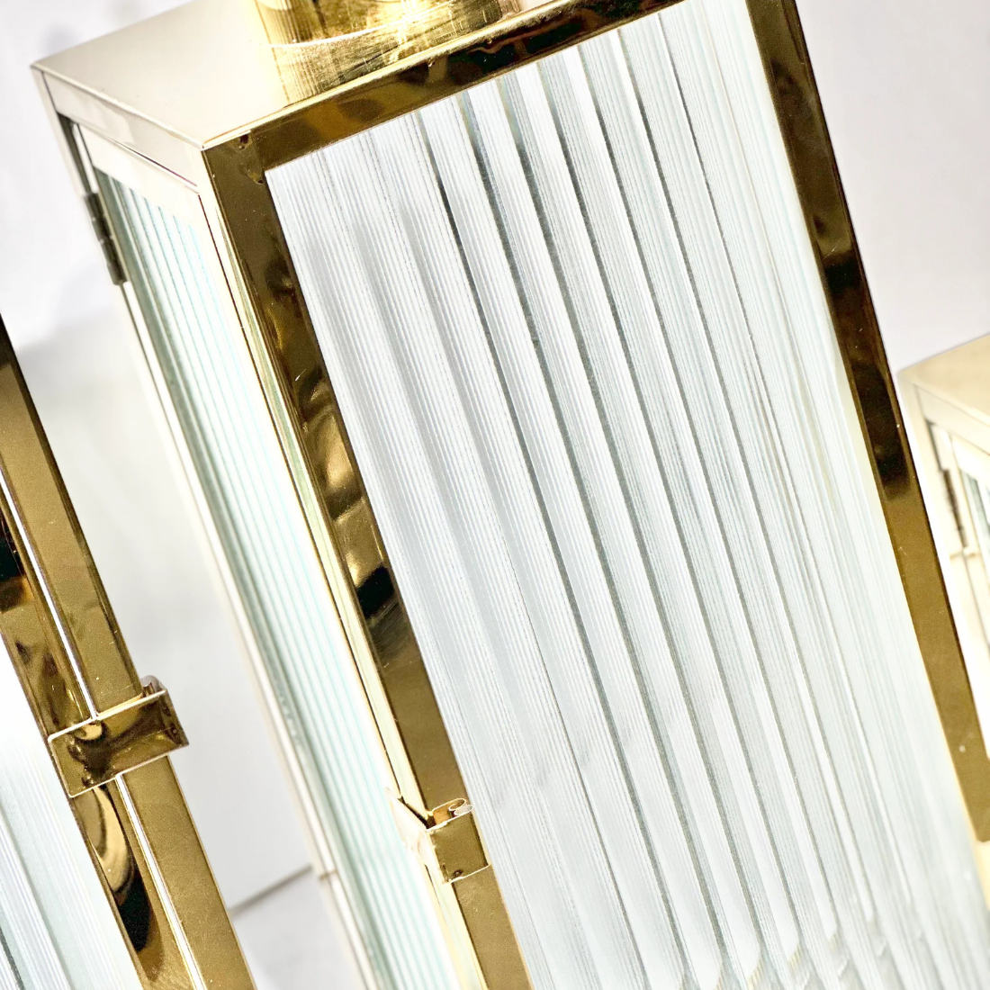 Rippled Glass Lantern