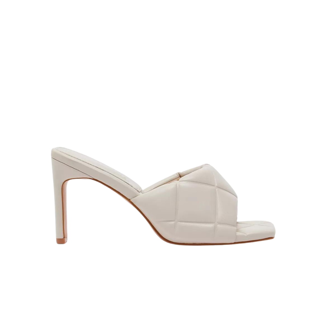 Cream Quilted Mules