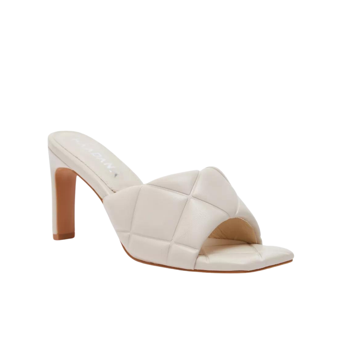 Cream Quilted Mules