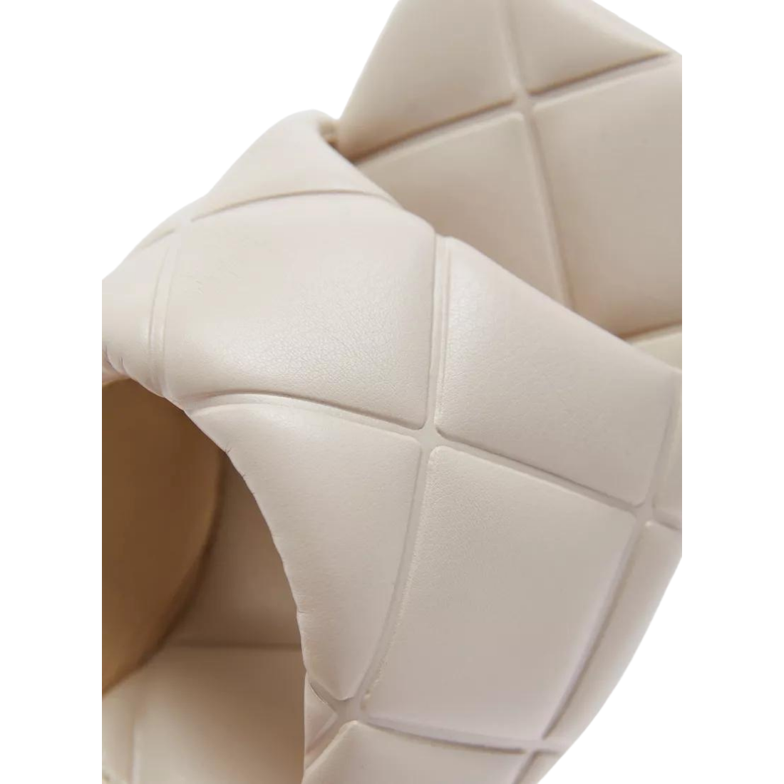 Cream Quilted Mules