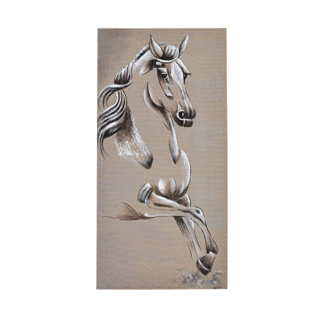Raw Canvas Horse Wall Art (Frameless)