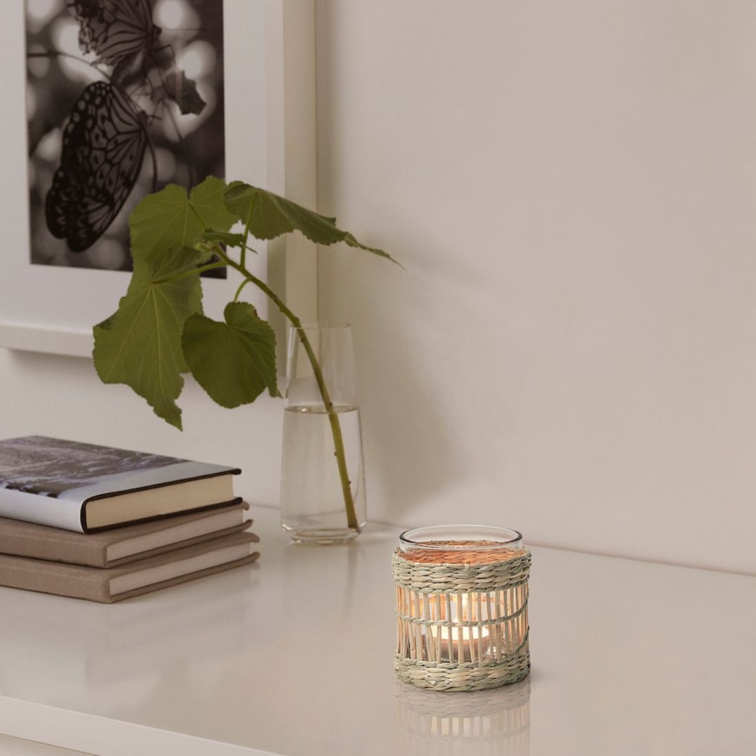 Wicker Woven Tea light Candle Holder