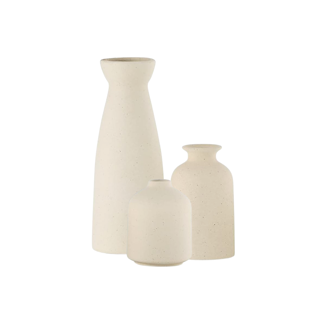 Set of 3 Ceramic Vases