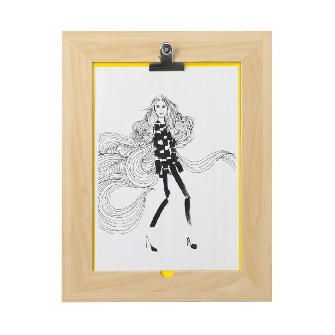 Wooden Framed Sketch Holder Clipboard