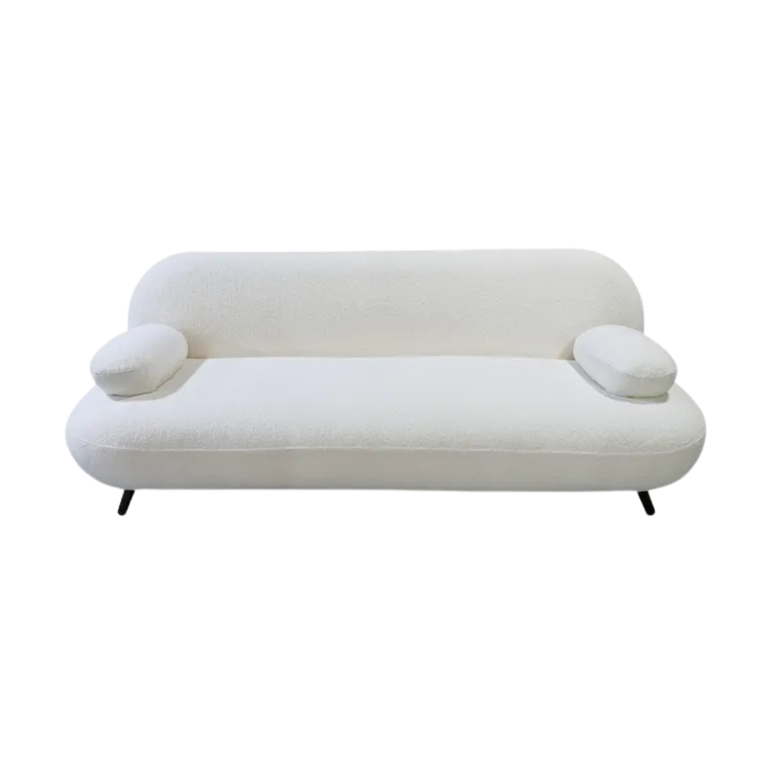 Ivory Boucle 3-Seater Sofa