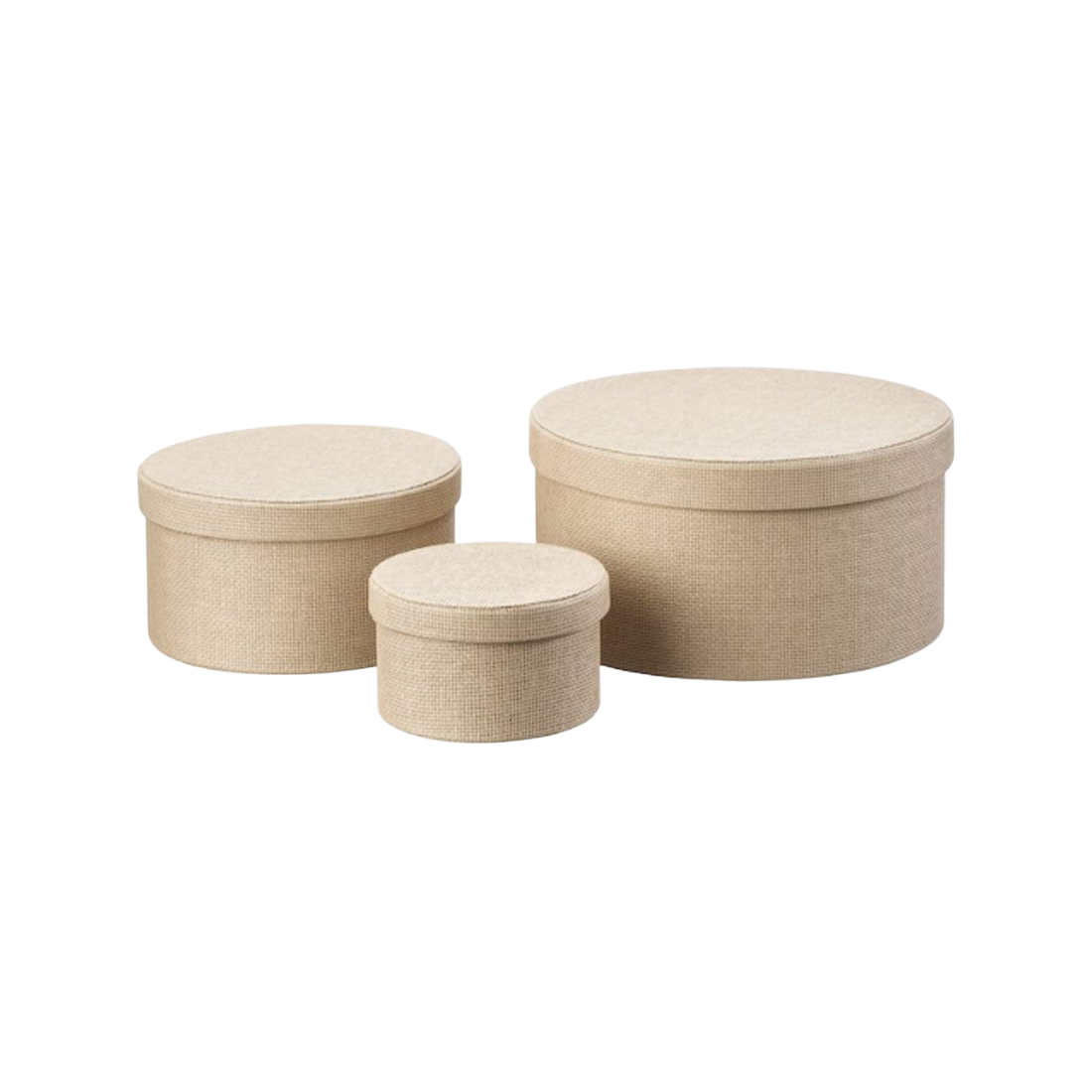 Set of 3 Round Boxes