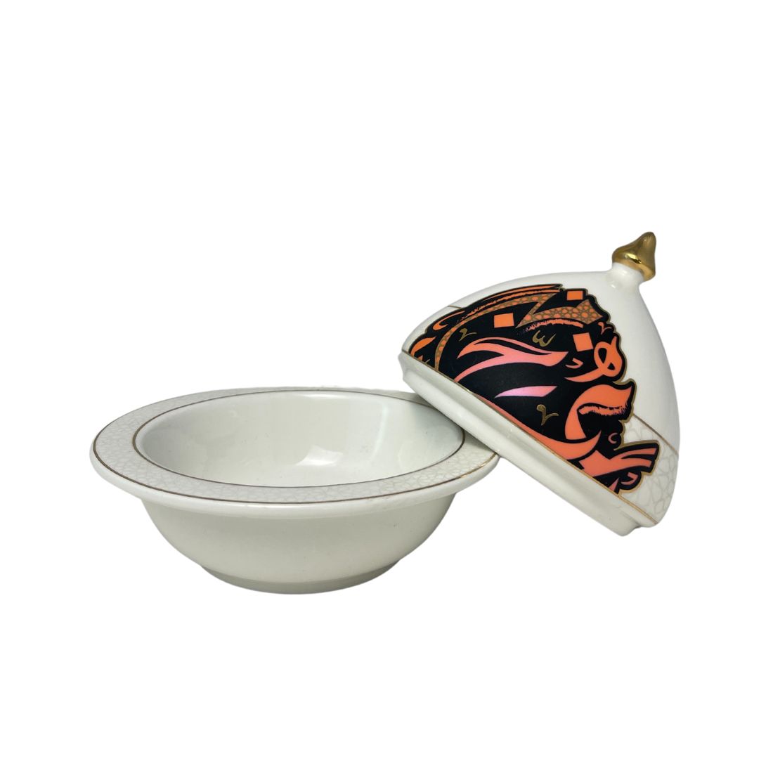 Arabic Calligraphy Printed Date Plate with Lid