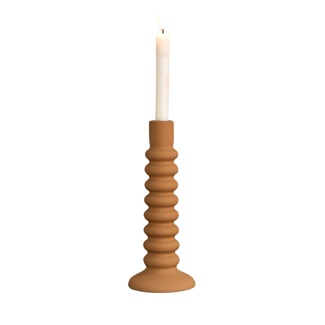 Mustard Taper Candle Holder