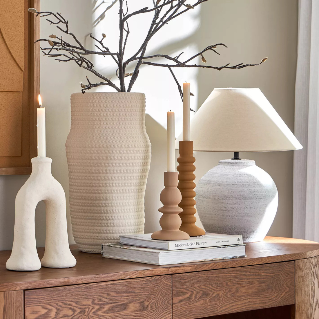 Mustard Taper Candle Holder