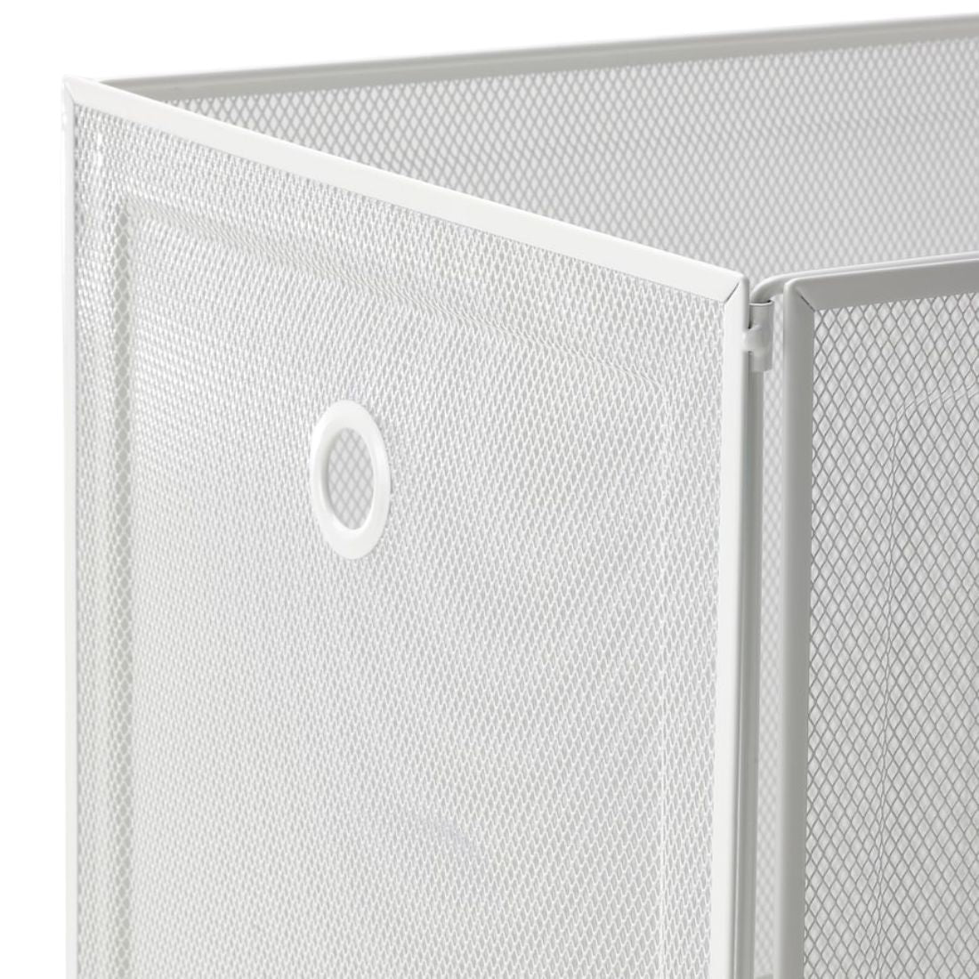 White Square Mesh Basket