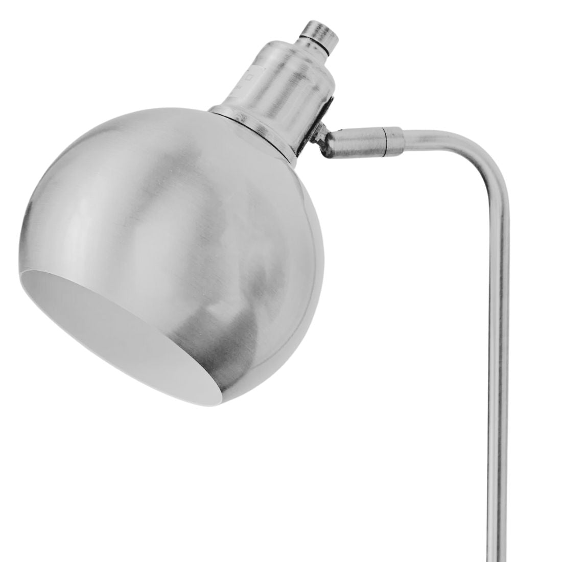 Silver Round Table Lamp